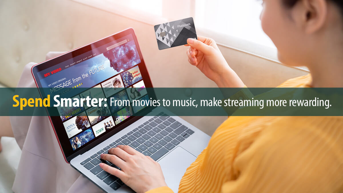 Interface of streaming video service.